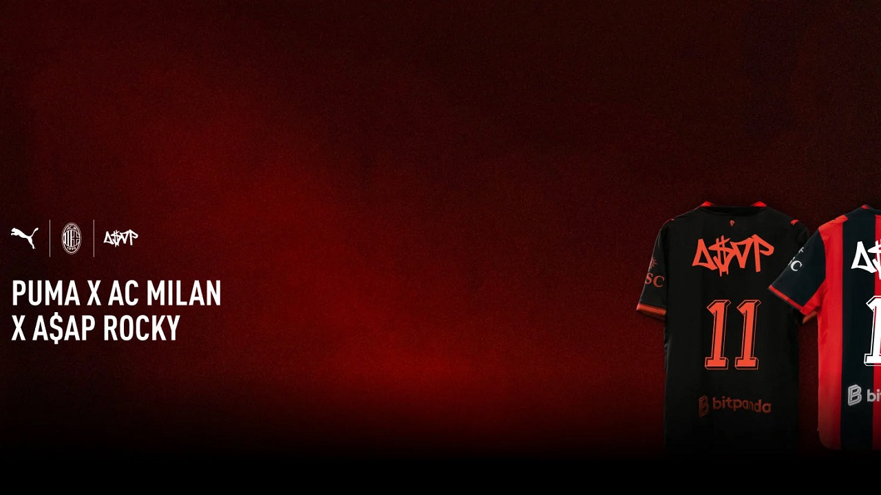Rilis Jersey A$AP Rocky, AC Milan Siapkan Akses Khusus Bagi Milanisti