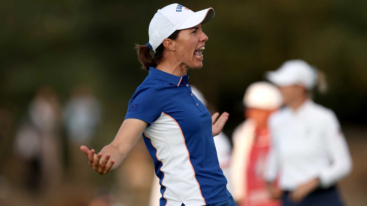 Carlota Ciganda Gagalkan Keunggulan Tim AS di Hari Pertama Solheim Cup