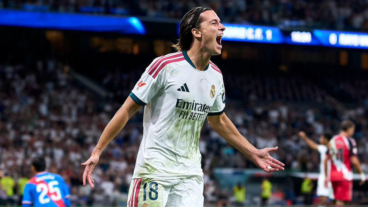 Alvaro Carreras Bahagia Cetak Gol Perdana untuk Real Madrid di Musim ini