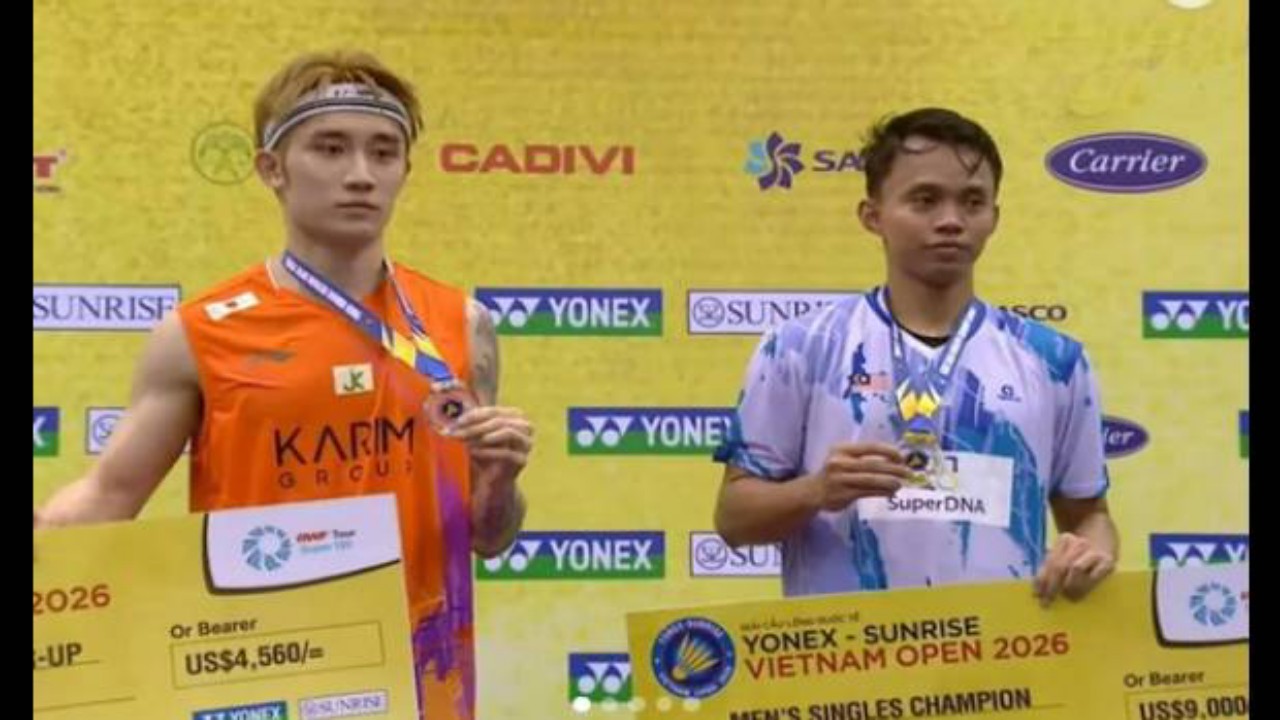 Aidil Sholeh Raih Gelar Super 100 Pertamanya di Vietnam Open 2026