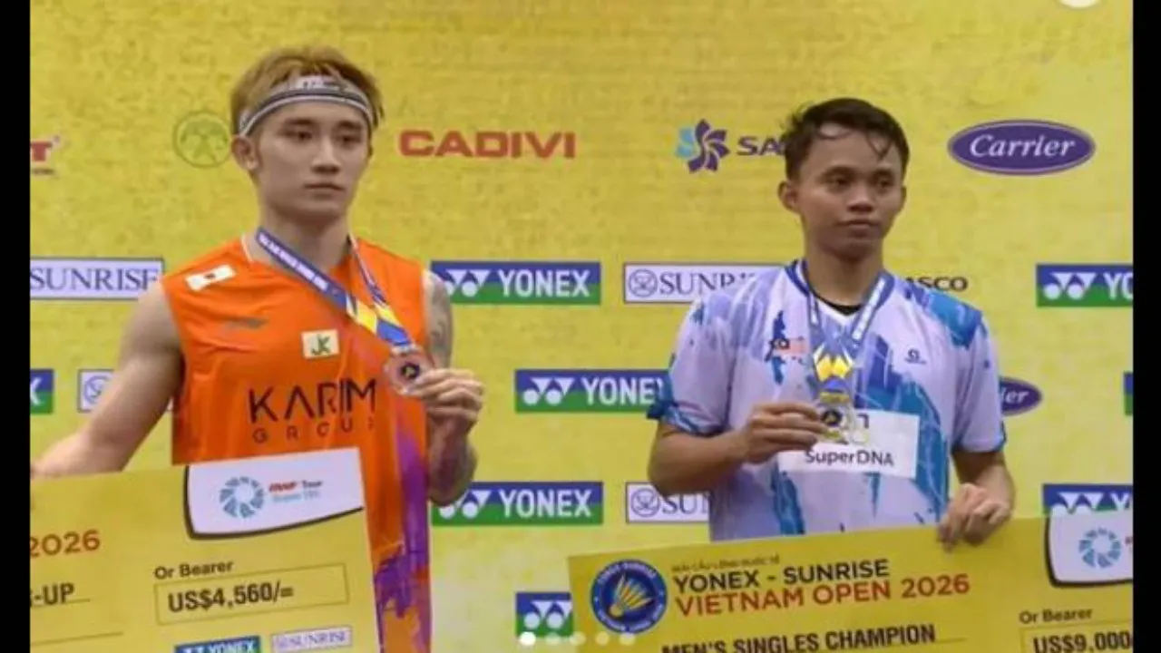 Aidil Sholeh Raih Gelar Super 100 Pertamanya di Vietnam Open 2026
