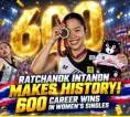 Ratchanok Intanon Capai Rekor Tunggal Putri Pertama Capai 600 Kemenangan