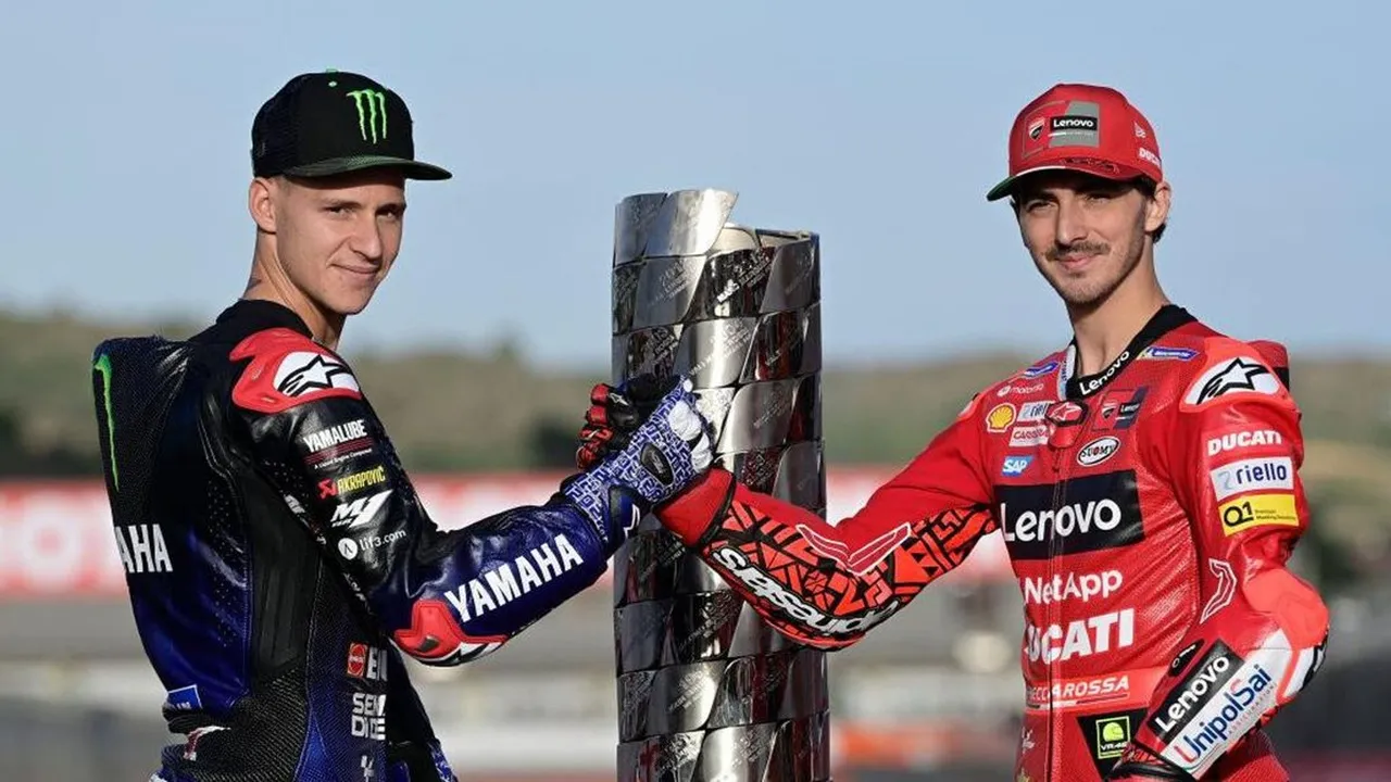 Fabio Quartararo dan Francesco Bagnaia