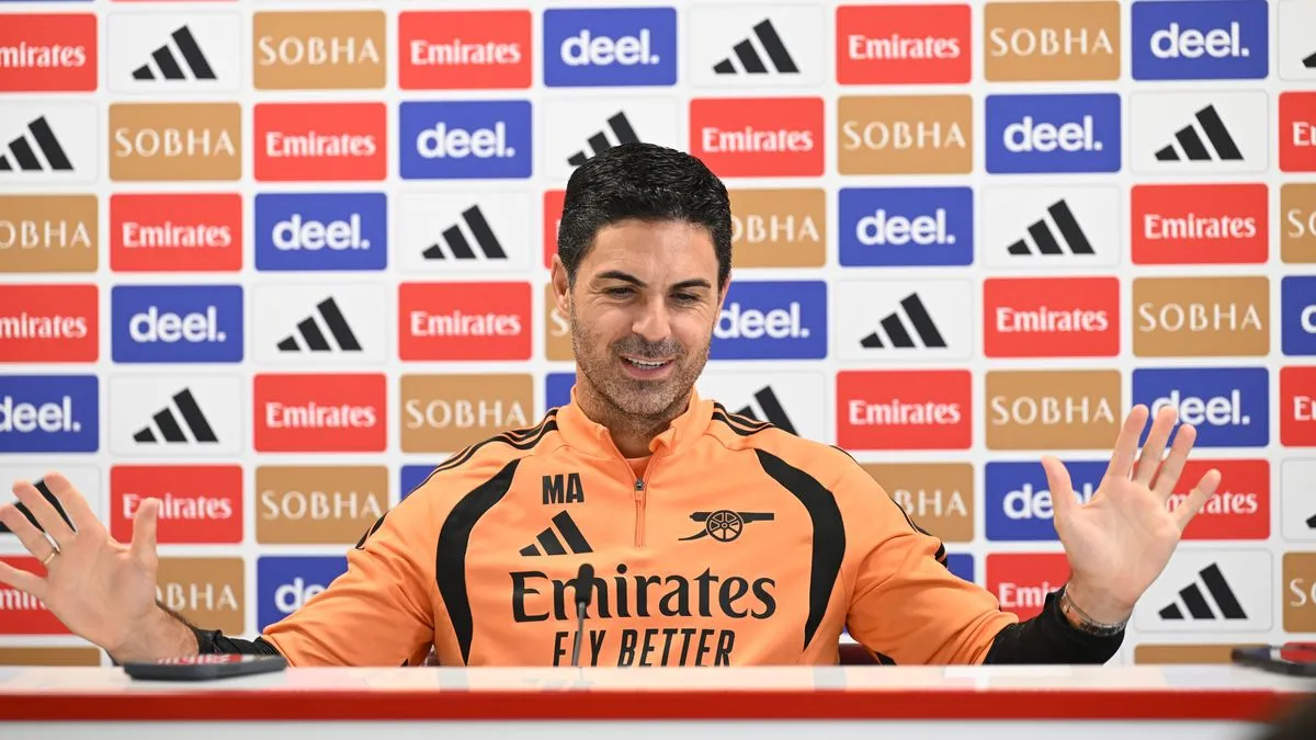 Konferensi Pers Mikel Arteta Jelang Laga Arsenal vs Brighton - sumber: (footballlondon)