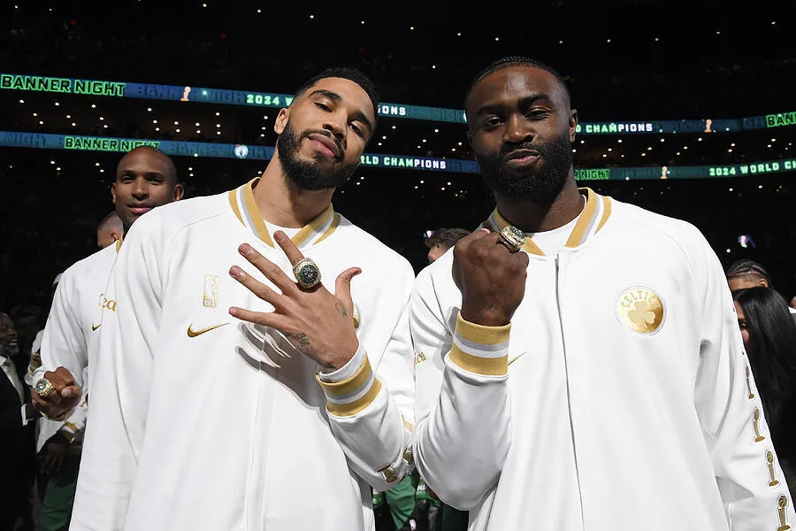 Jayson Tatum dan Jaylen Brown: Dari Mitra Jadi Rival - sumber: (mainbasket)