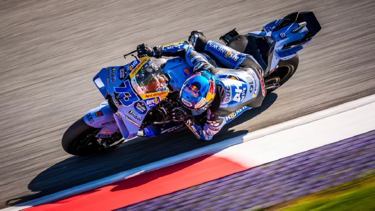 Alex Marquez kecewa alami crash di GP Austria.