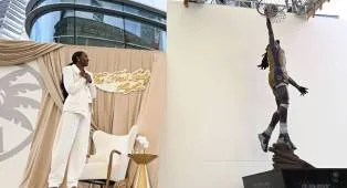 Lisa Leslie Diabadikan Lewat Patung di Star Plaza Los Angeles