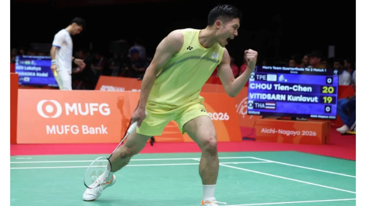 Asian Games 2026: Chou Tien Chen Akui Tak Mampu Atasi Kecepatan Kunlavut Vitidsarn