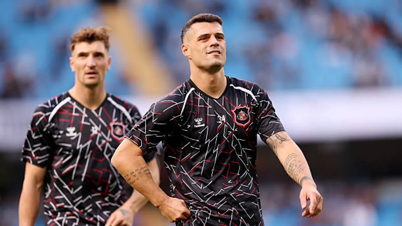 Granit Xhaka puji performa impresif Sunderland walau harus menelan kekalahan dari Manchester City