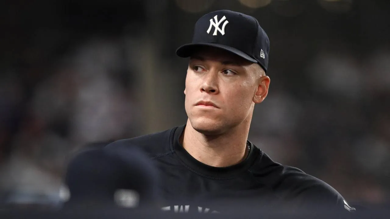 Aaron Judge masuk daftar cedera pada Jumat akibat strain betis kanan, dua hari setelah meninggalkan pertandingan melawan Minnesota Twins karena cedera tersebut. (Foto: AP)