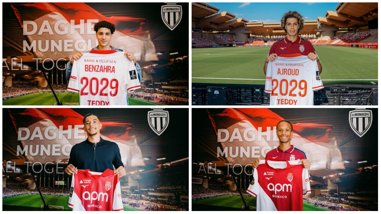 Empat Pemain Muda AS Monaco Tanda Tangani Kontrak Profesional Pertamanya
