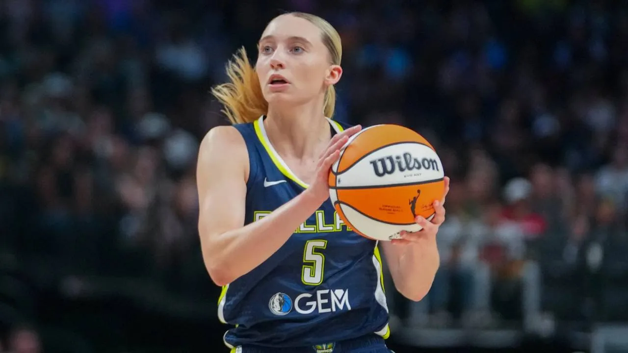Paige Bueckers kini mengoleksi 853 poin dalam 41 pertandingan musim ini, rekor poin terbanyak dalam satu musim sepanjang sejarah Dallas Wings. (Foto: AP)