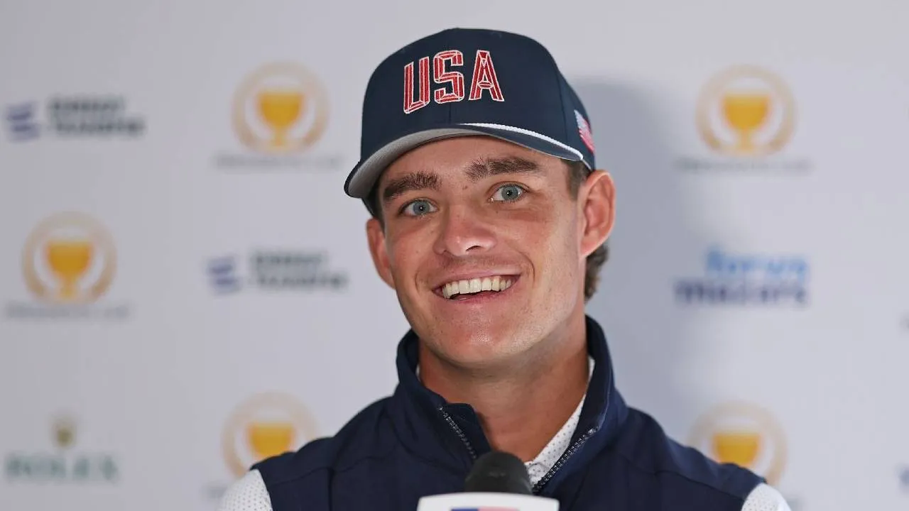 Jackson Koivun mendapat tempat melalui salah satu dari enam pilihan kapten Brandt Snedeker meski berada di peringkat ke-48 dalam klasemen poin Presidents Cup. (Foto: Golf Digest)