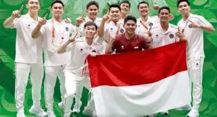 Tim Putra Indonesia Persembahkan Medali Emas Asian Games 2026