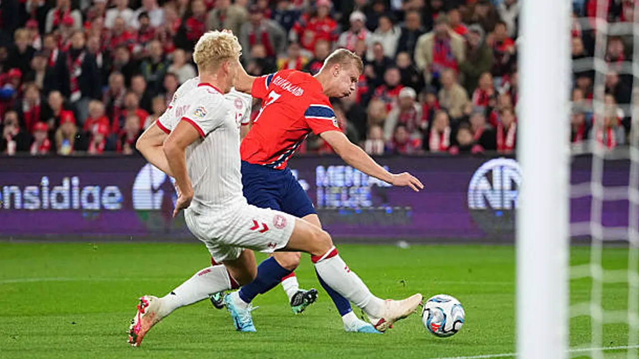 Erling Haaland Cetak Dua Gol, Norwegia Kalahkan Denmark 3-2 di Nations League