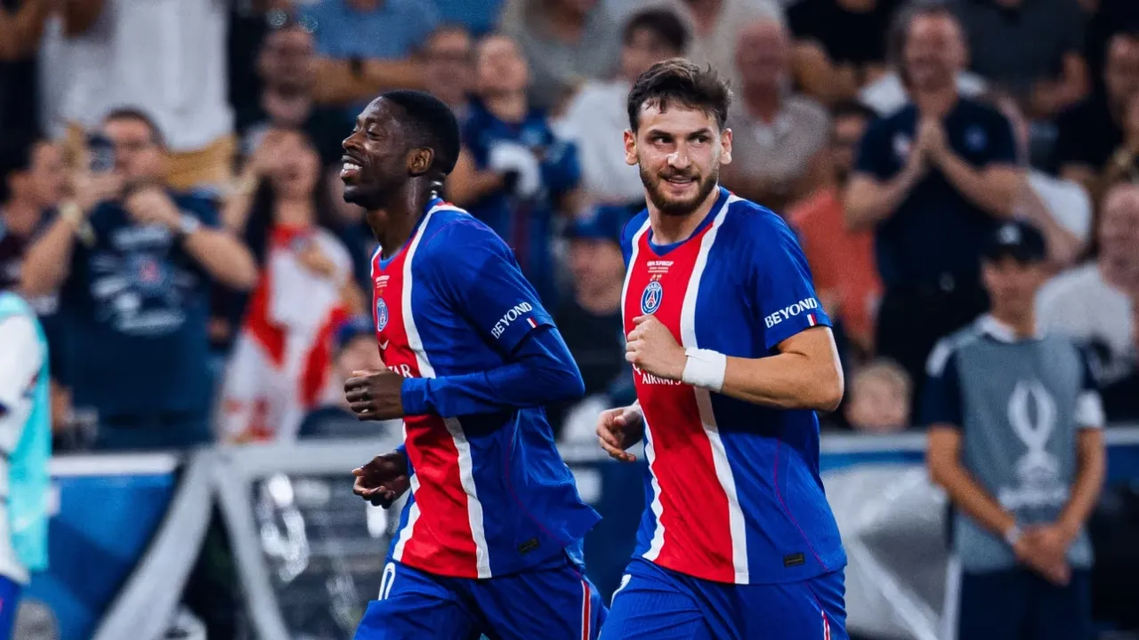 Khvicha Kvaratskhelia dan Ousmane Dembele