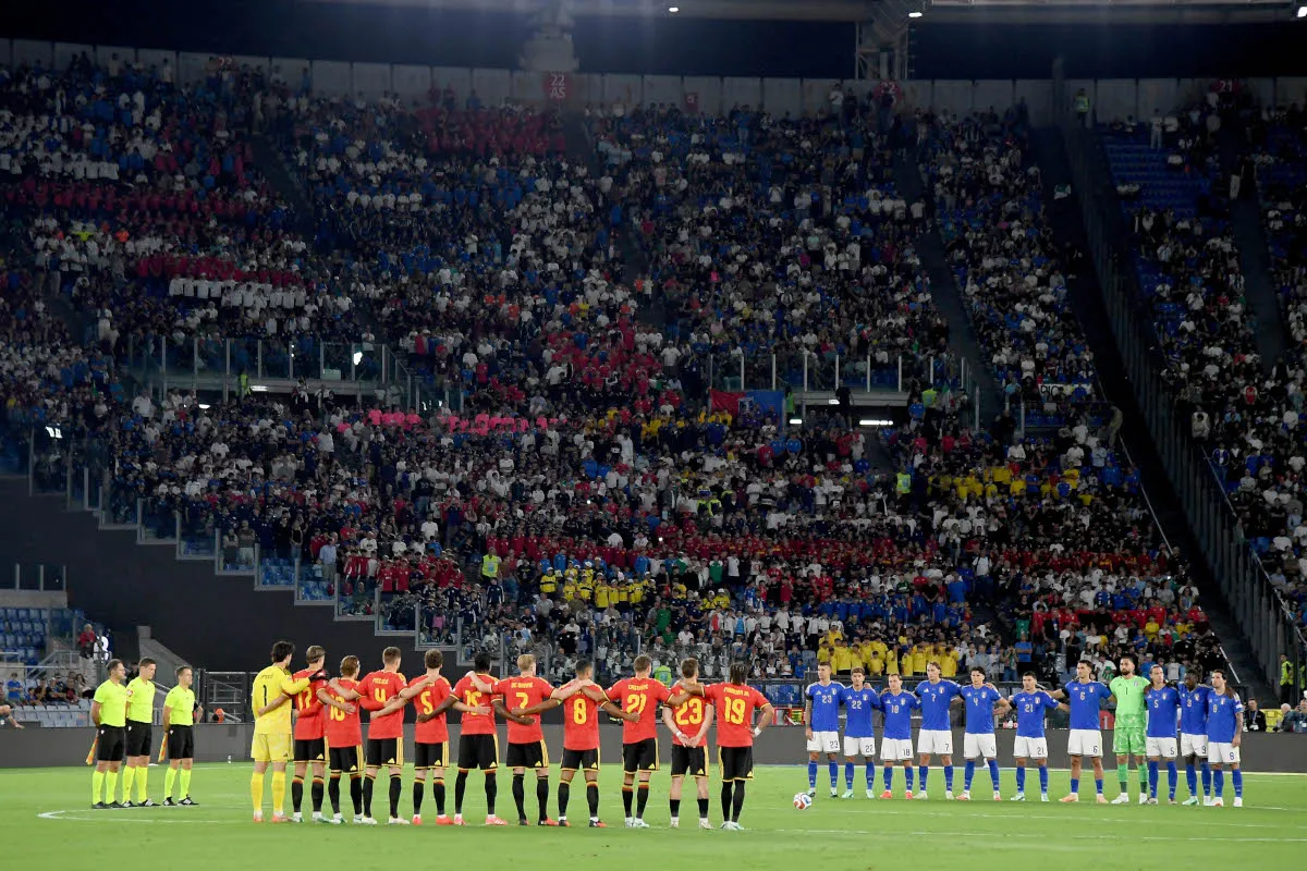 Belgia Bungkam Italia 2-0, Tonali Tampil Menonjol ala Tottenham - sumber: (footballitalia)