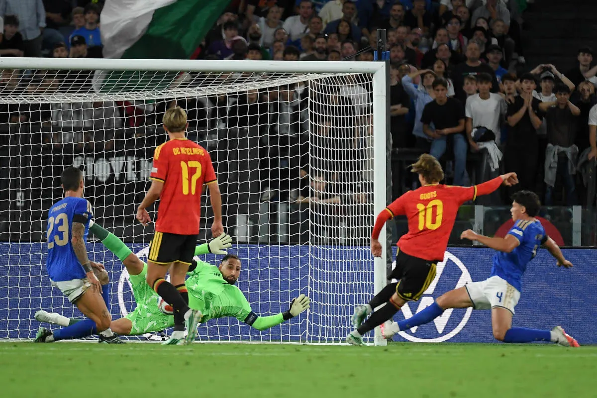 Belgia Permalukan Italia 2-0, Awal Buruk Mancini Kembali Melatih - sumber: (footballitalia)
