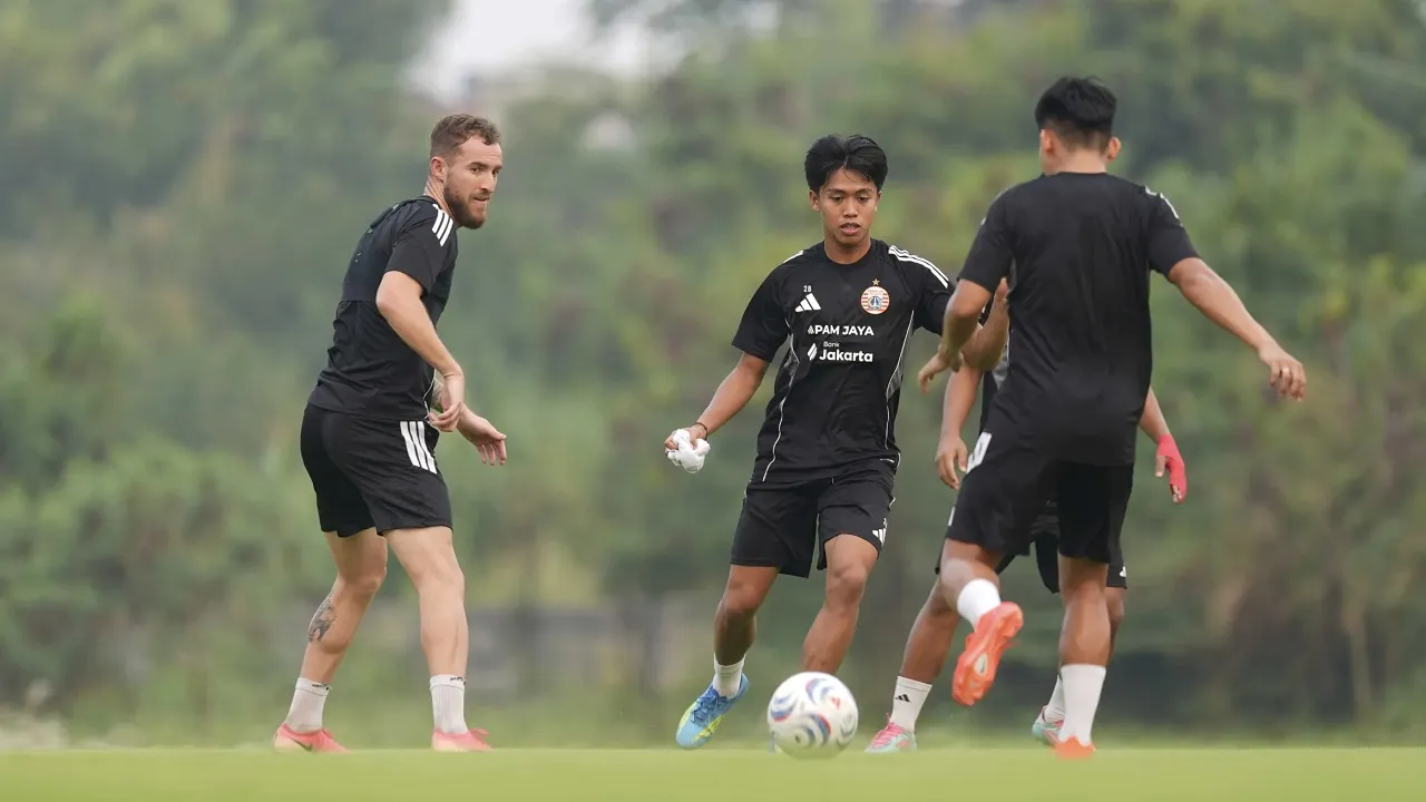 Latihan Persija Jakarta usai libur selama 6 hari