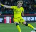 Striker Malaysia Fergus Tierney Bidik Gol saat Lawan Timnas Indonesia