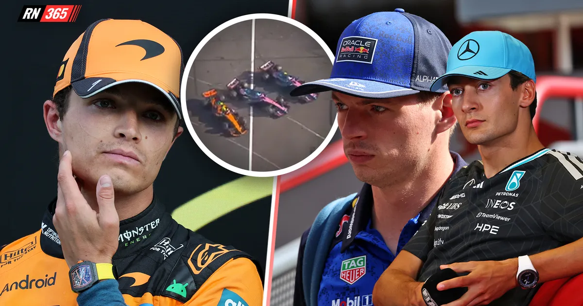 Verstappen dan Russell Tolak Tuntutan Norris Soal Sanksi Balapan - sumber: (racingnews365)