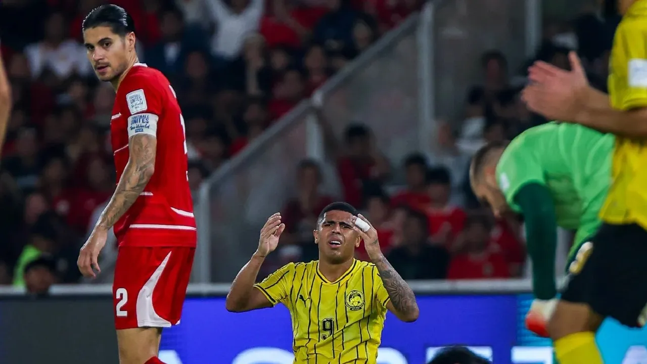 Kevin Diks saat Timnas Indonesia lawan Malaysia.