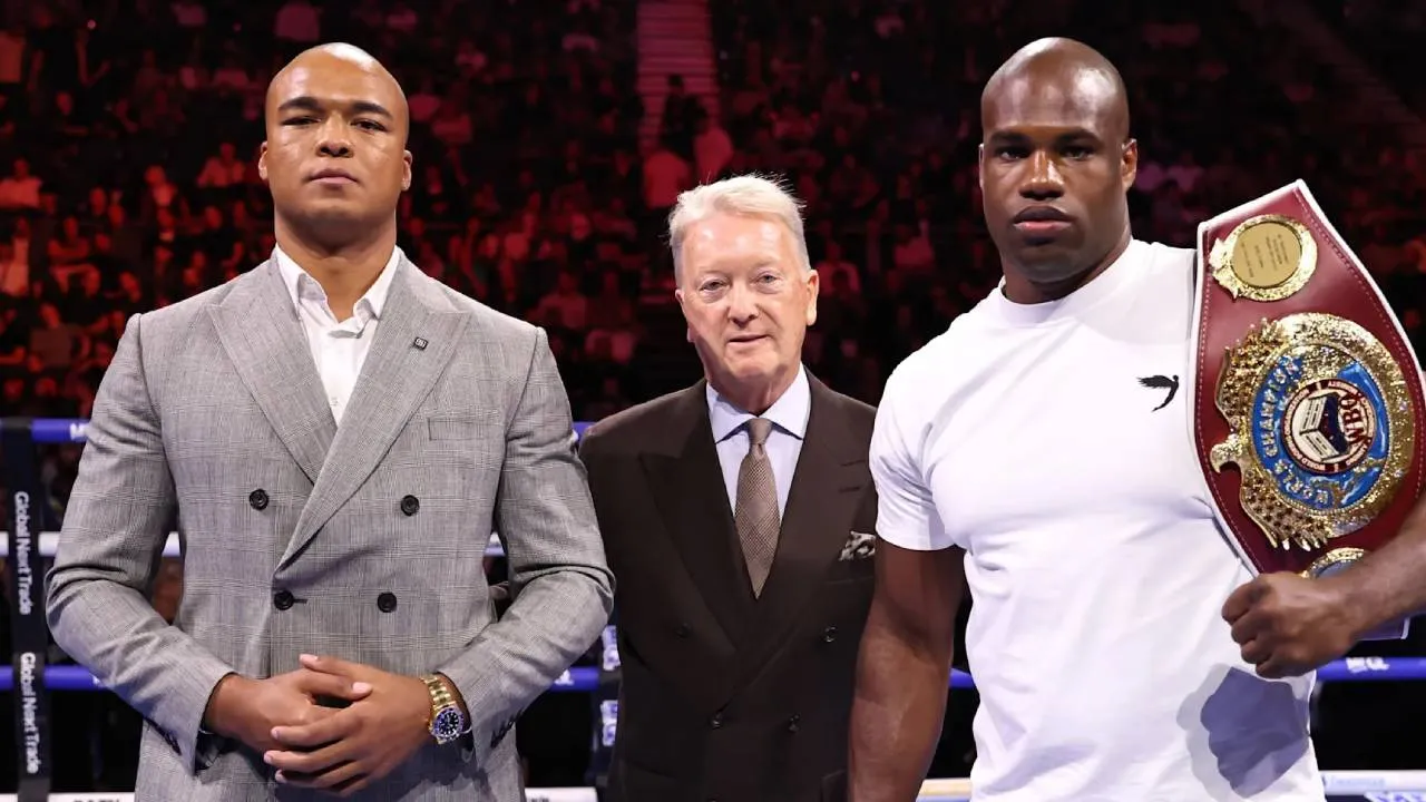 Daniel Dubois (kanan) dan Fabio Wardley. (Foto: Fight TV)
