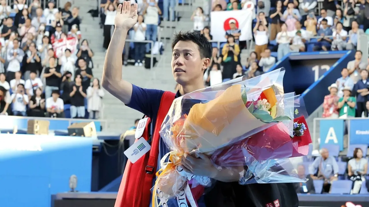Penuh Emosional, Kei Nishikori Tutup Karier Dengan Kekalahan Di Tokyo