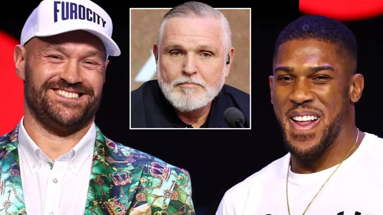Anthony Joshua (kanan) dan Tyson Fury (Inset: Peter Fury). (Foto: Fight TV)