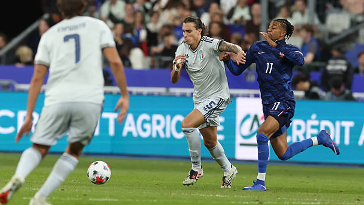 Jalani Laga Kandang Pertama, Prancis Asuhan Zinedine Zidane Ditahan Italia 1-1