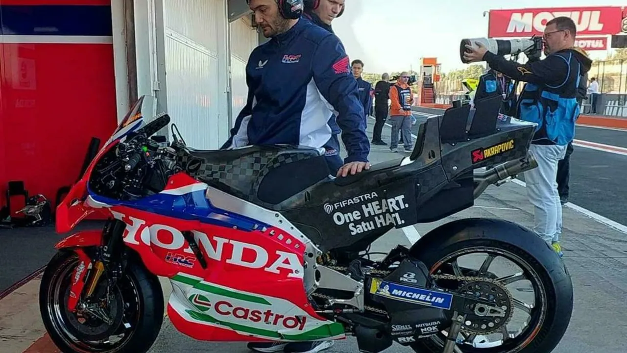 Honda lakukan tes motor terbaru 850cc untuk MotoGP 2027.