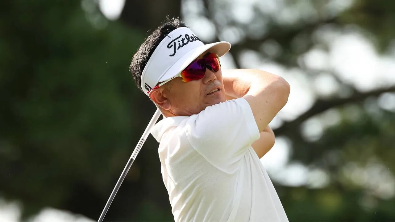 Y.E. Yang mencatat tujuh birdie dan satu bogey untuk mengamankan skor 64 dan berbagi puncak teratas Jefferson Lehigh Valley Classic. (Foto: Golf Digest)
