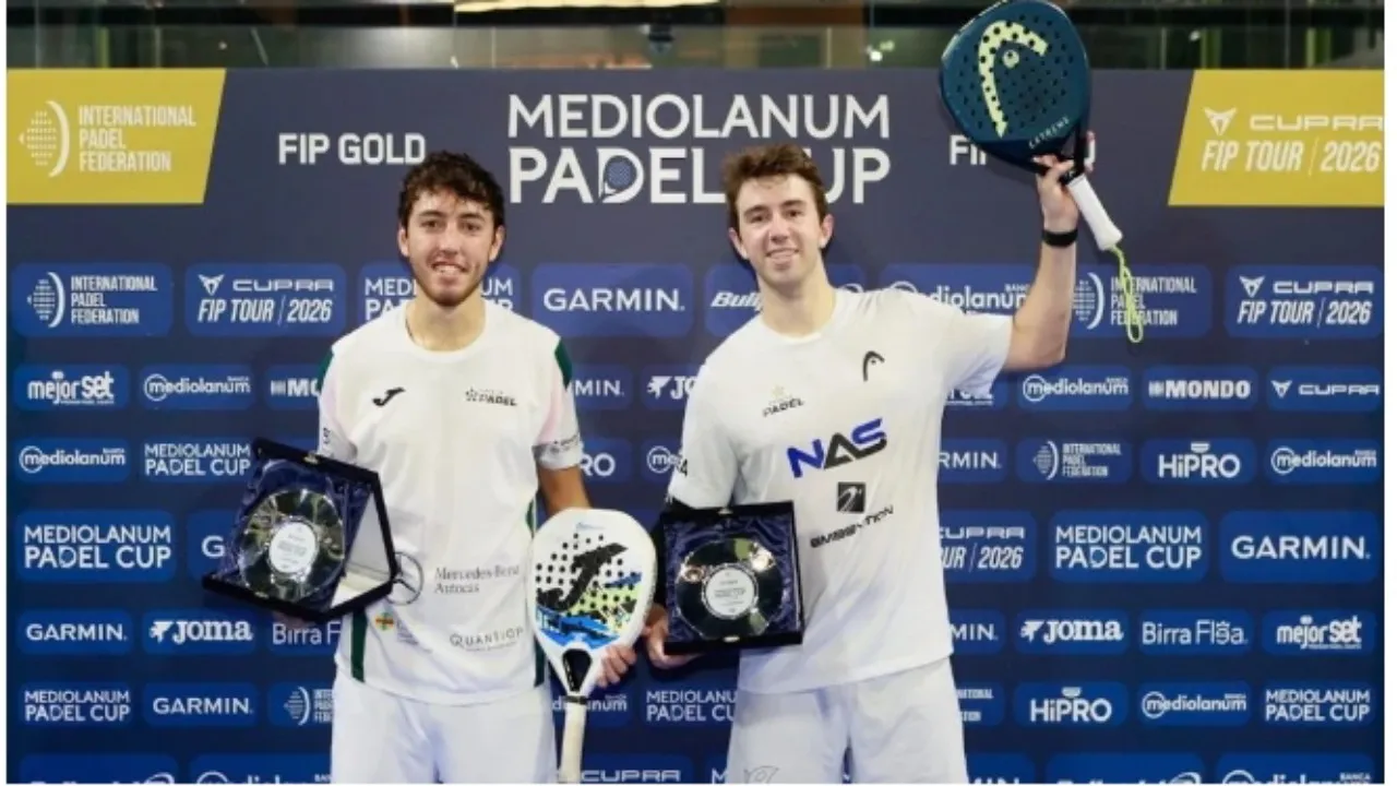 Esbri-Jofre Rayakan Kemenangan di FIP Padel Gold Perugia Italia