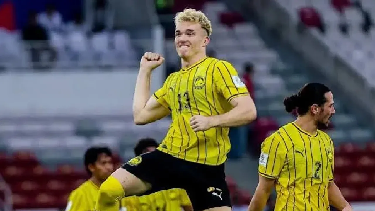 Fergus Tierney cetak gol kemenangan bagi Timnas Malaysia vs Vietnam dalam perebutan tempat ketiga di FIFA ASEAN Cup 2026.