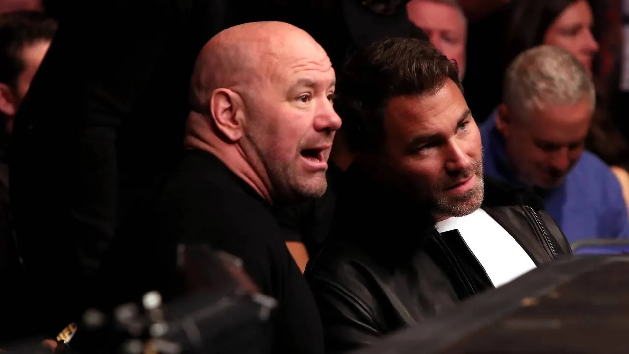 Eddie Hearn (kanan) dan Dana White. (Foto: Fight TV)
