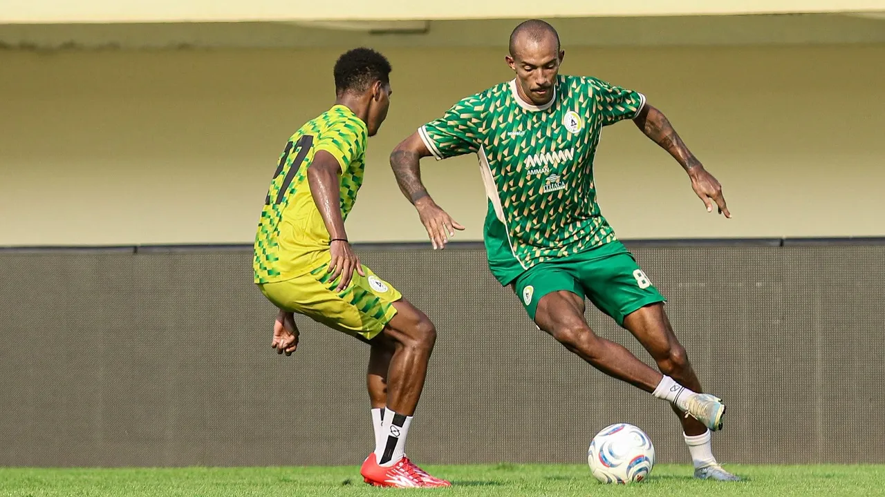 Latihan PSS Sleman di masa jeda kompetisi