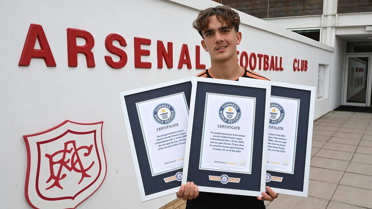 Max Dowman Cetak Sejarah dengan Tiga Rekor Dunia - sumber: (footballlondon)
