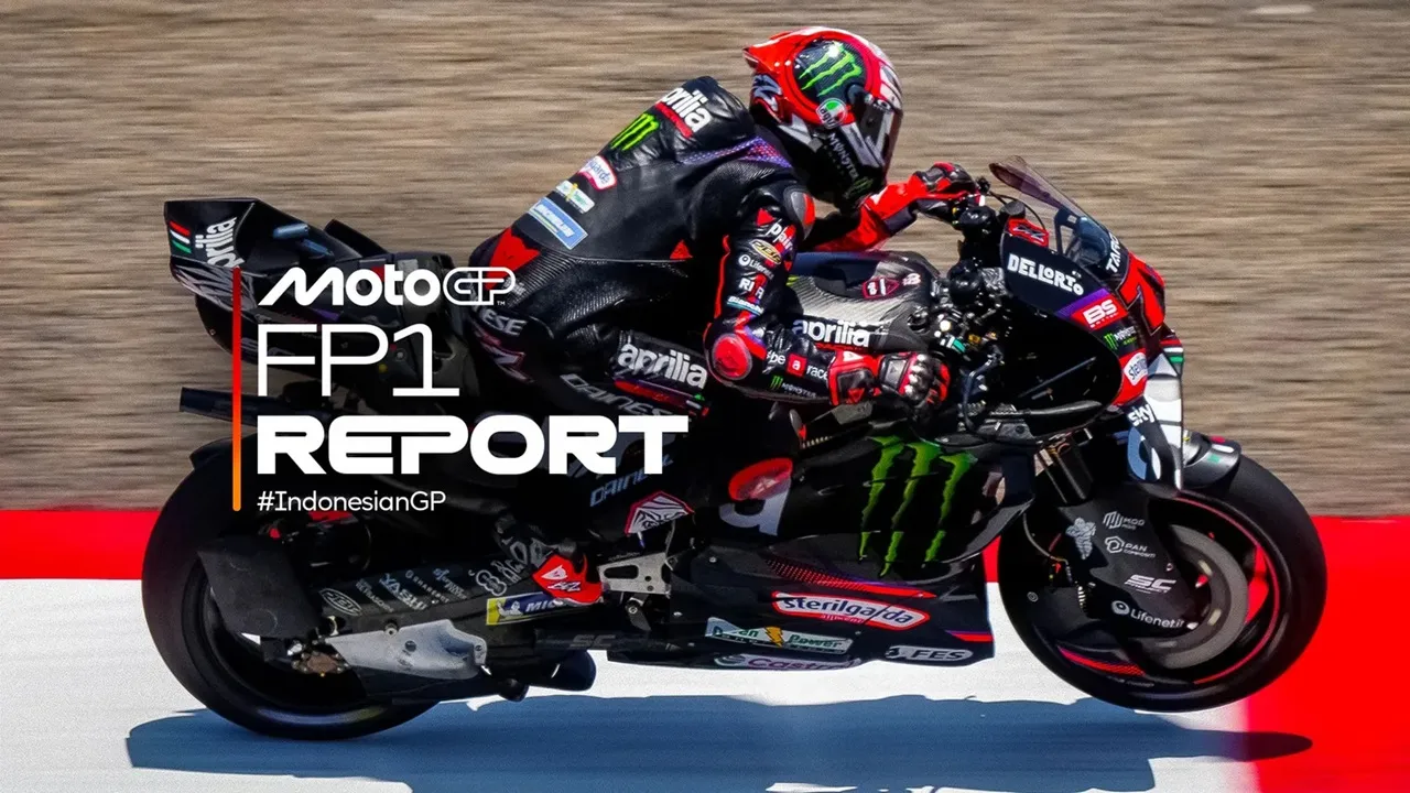 Marco Bezzecchi tercepat di FP1 MotoGP Indonesia 2026.