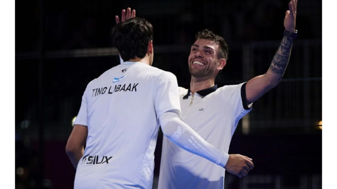 Perayaan Ganda Libaak Alfonso di FIP Premier Padel Castello Jerman P2