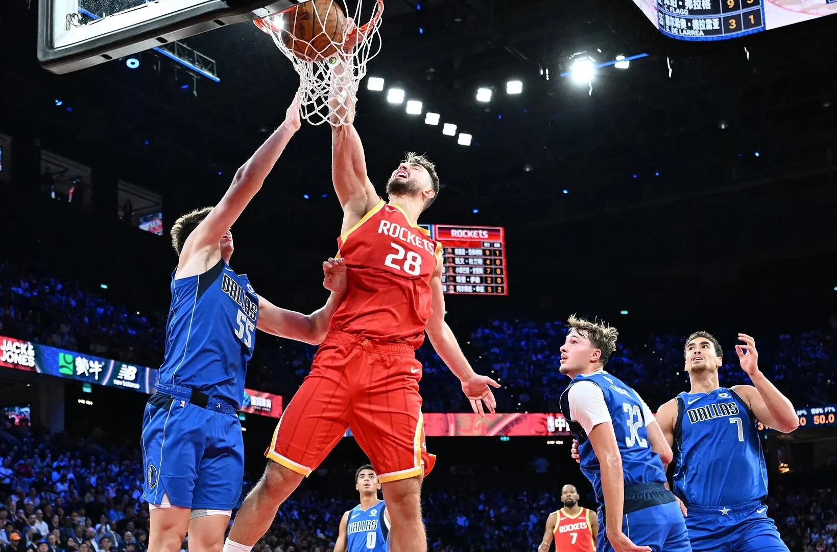 Tripel-dobel Sengun Warnai Kemenangan Rockets di Makau - sumber: (mainbasket)