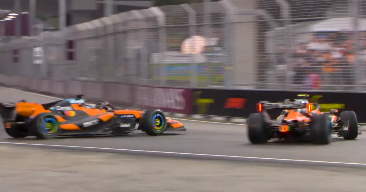 Insiden Lap Terakhir McLaren: Norris Tabrak Piastri - sumber: (racingnews365)