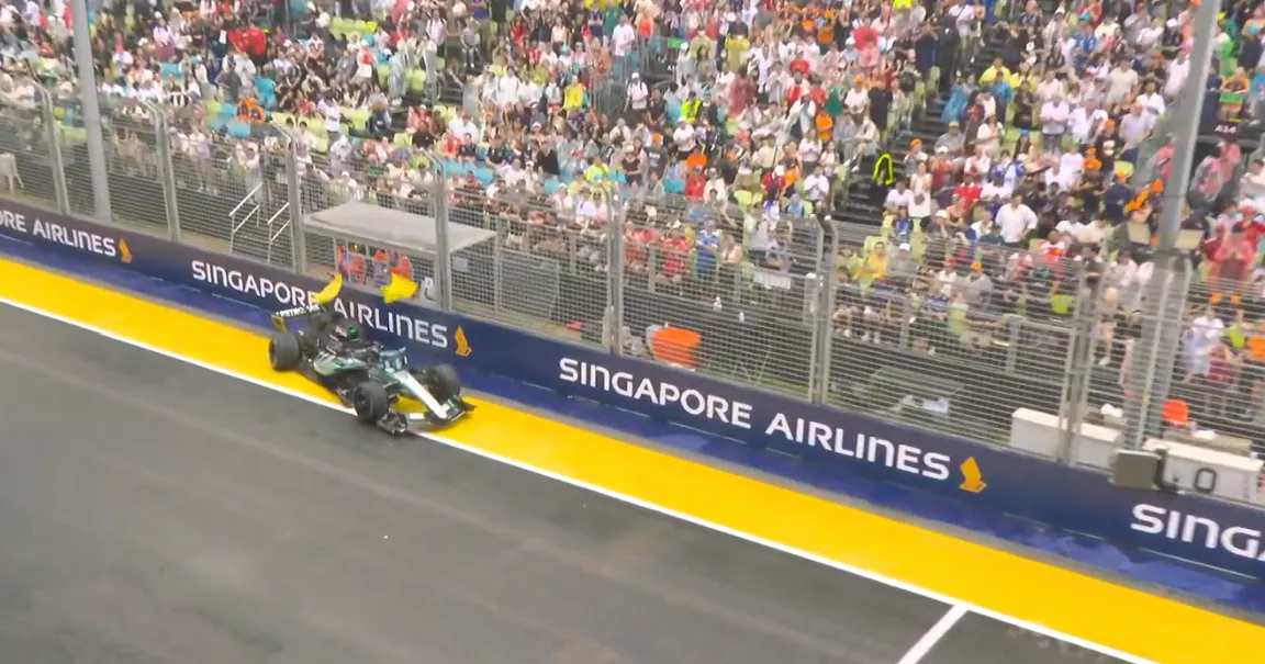 Kecelakaan Mengerikan George Russell di Sprint Singapura - sumber: (racingnews365)