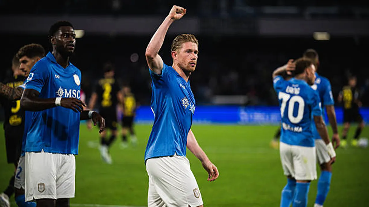 Napoli Hajar Frosinone 3-0, Kevin De Bruyne Lanjutkan Performa Apik