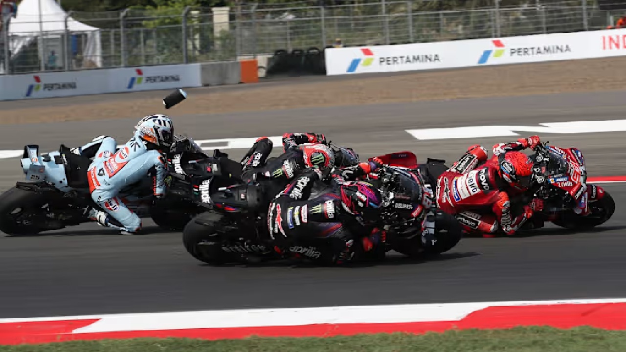 Persaingan Panas Rider Aprilia di Mandalika Justru Untungkan Marc Marquez