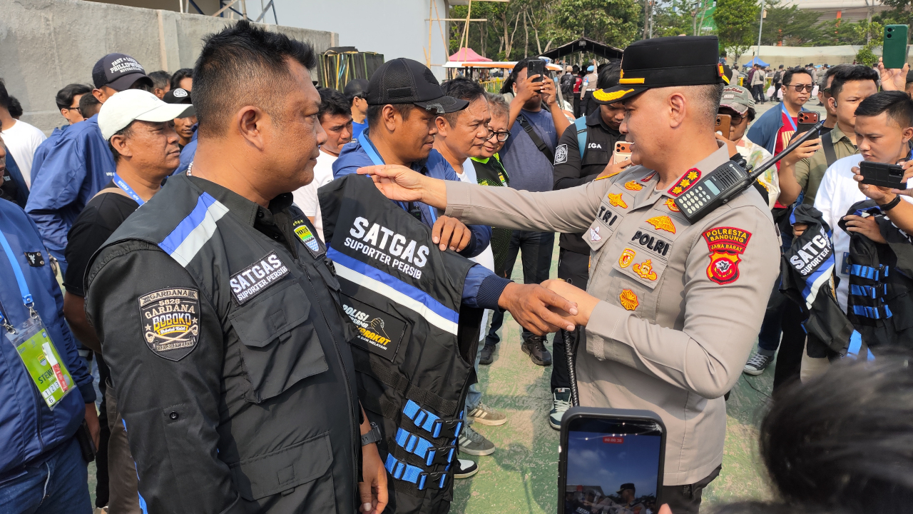 Laga Persib Vs Dewa United, Polisi Resmikan Satgas Bobotoh
