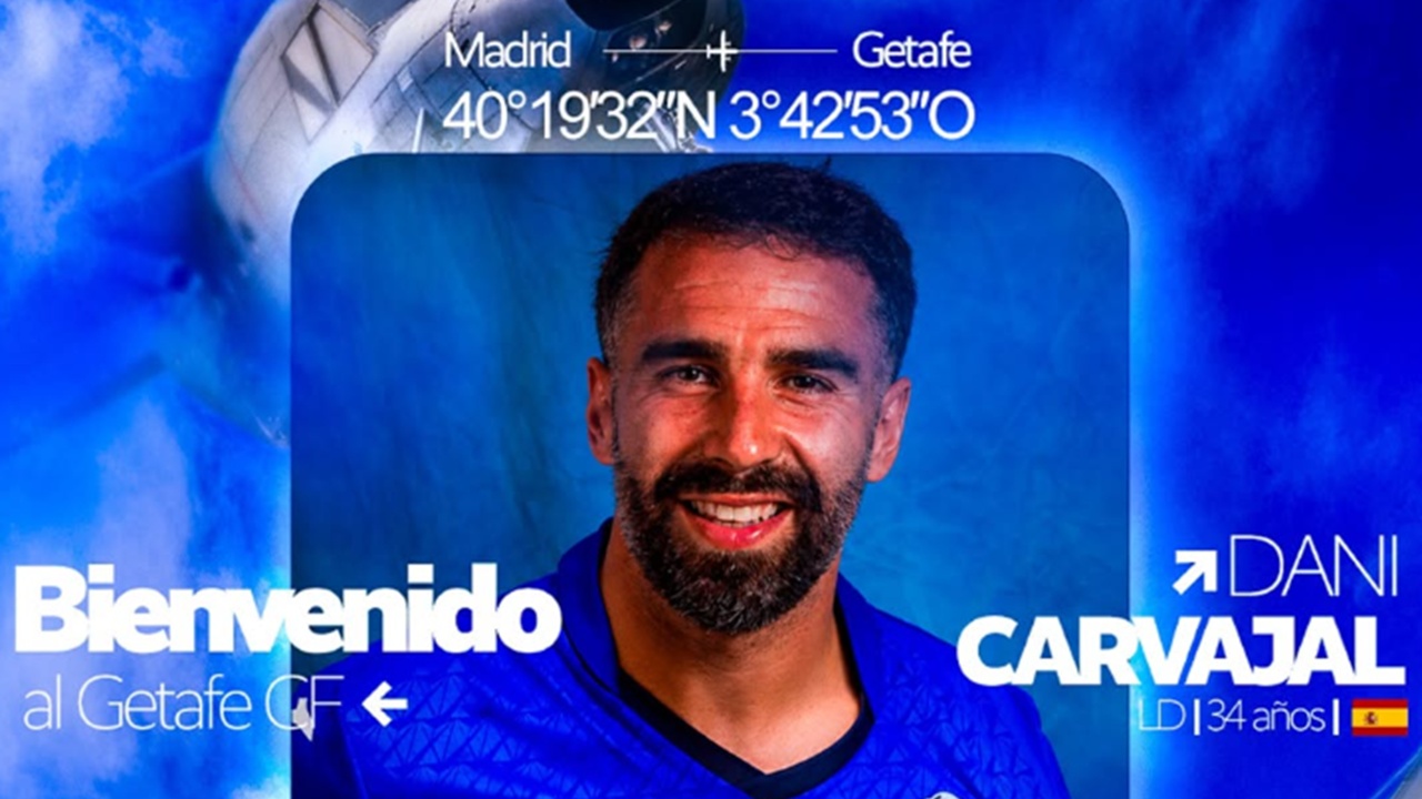 Dani Carvajal Resmi Memperkuat Pertahanan Getafe
