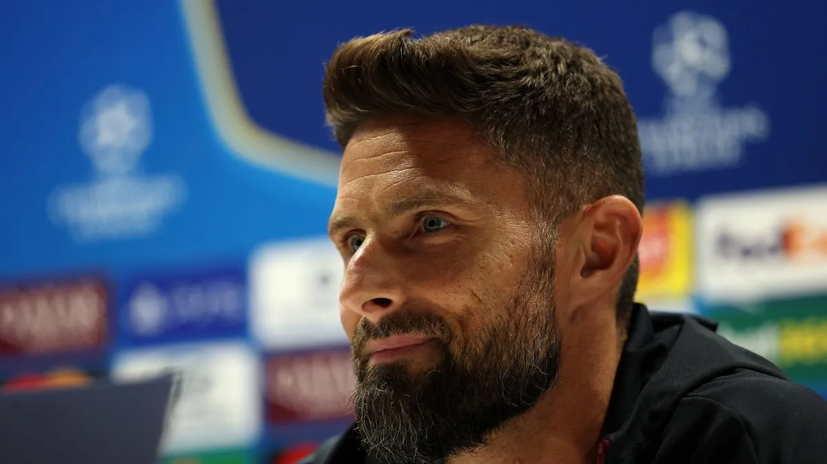 Giroud Ungkap Alasan Tinggalkan Arsenal Jelang Laga UCL - sumber: (footballlondon)