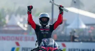 Marco Bezzecchi Cerita Soal Selebrasinya Usai Menangi GP Indonesia