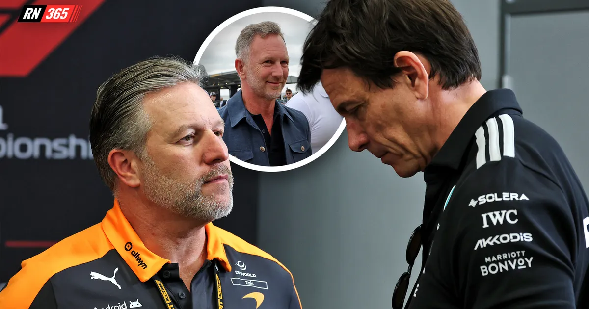 Horner Ungkap Alasan Brown Tak Berani Kritik Wolff - sumber: (racingnews365)