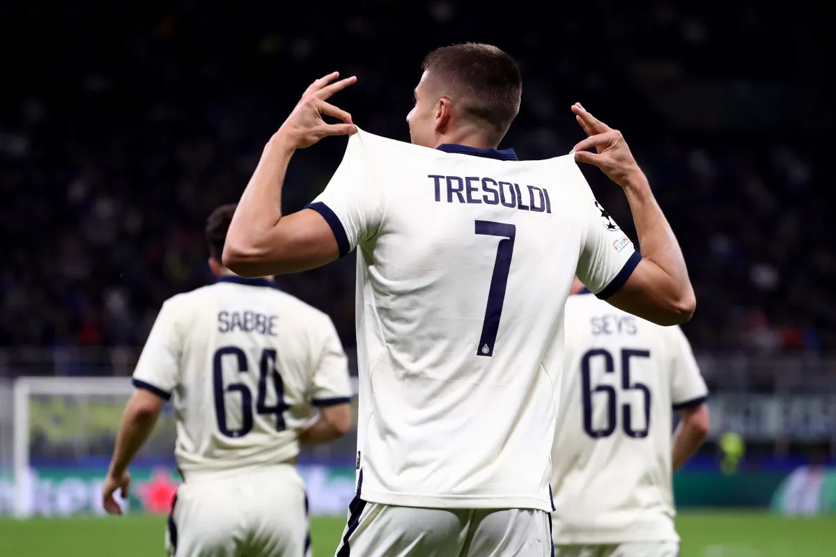 Inter Tumbang 3-4 dari Club Brugge: Tresoldi Bersinar di Tengah Kepanikan Nerazzurri - sumber: (footballitalia)